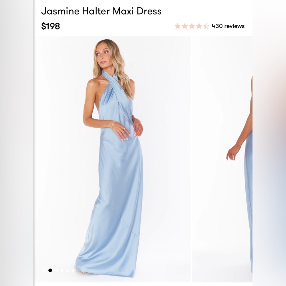 Show me your mumu jasmine halter dress! never been worn/not altered